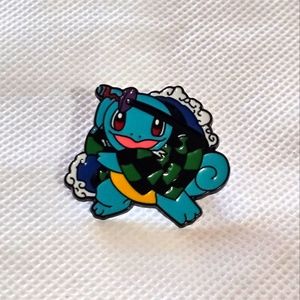 🍒🍒 Squirtle x Tanjiro Pin